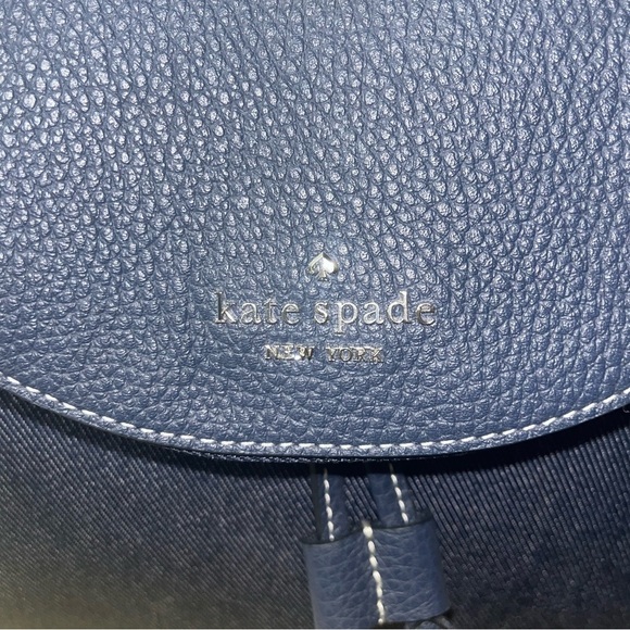 Kate Spade New York Leila Denim Medium Flap Backpack, NWT - Picture 5 of 16